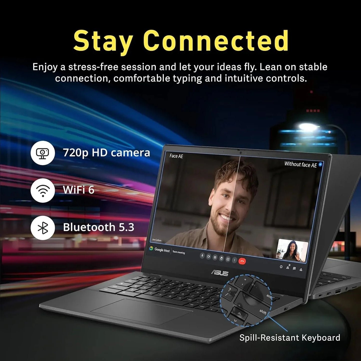 ASUS Chromebook 14" Business Laptop,MediaTek Kompanio 520,4GB RAM,320GB Storage(64GB eMMC+256GB SD Card),Gray,Windows 11 Home