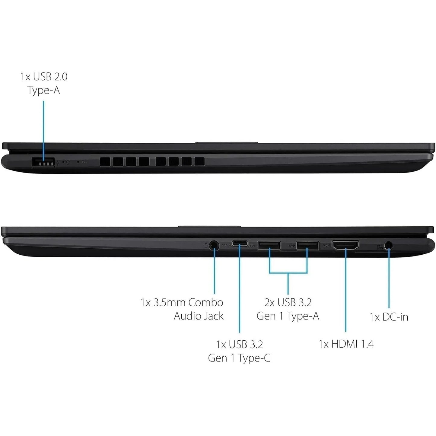 ASUS Vivobook 16" Business Laptop,Intel Core i7-1355U,40GB RAM,2TB SSD,Intel Iris Xe Graphics,Windows 11 Pro