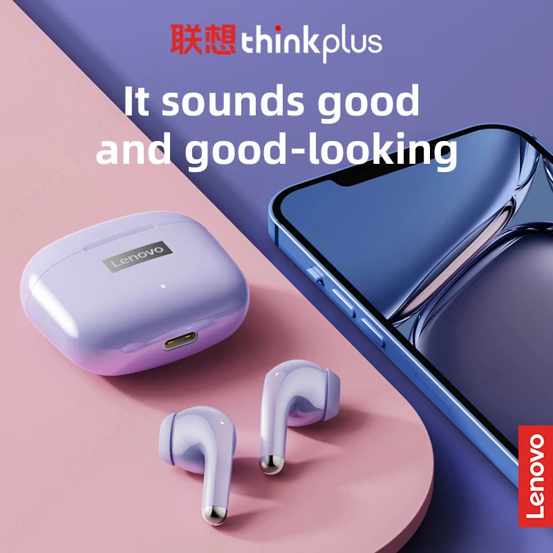 100%Original Lenovo LP40 Pro TWS Earphones Wireless Bluetooth 5.1 Sport Noise Reduction Headphones Touch Control 250mAH 2022 New