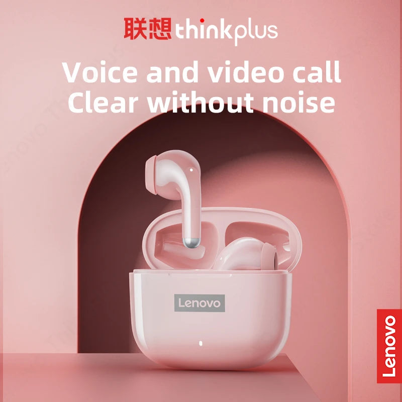 100%Original Lenovo LP40 Pro TWS Earphones Wireless Bluetooth 5.1 Sport Noise Reduction Headphones Touch Control 250mAH 2022 New