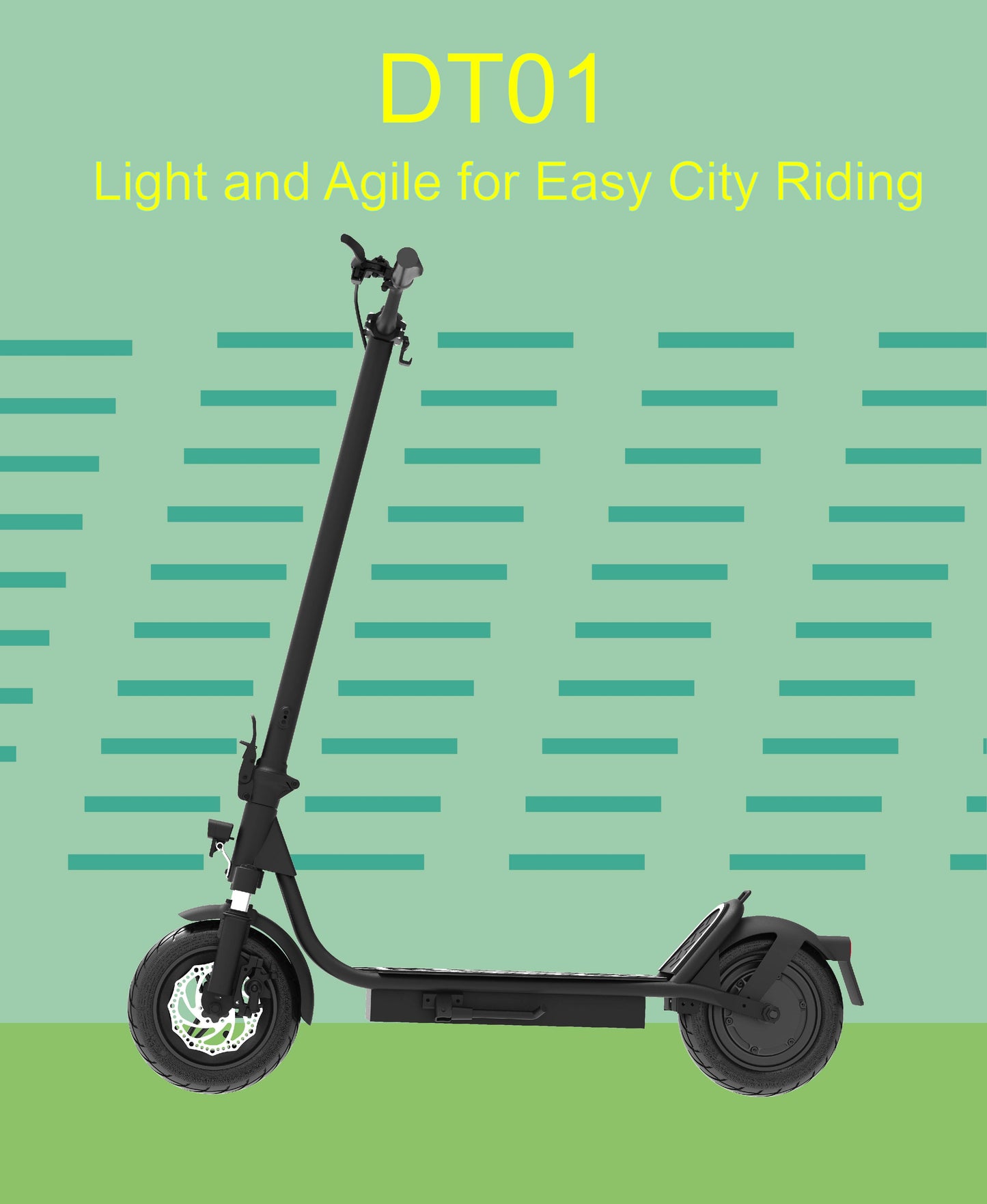 DRIVETRON DT01 10" Folding Electric Scooter 400W Motor 36V 13Ah Battery