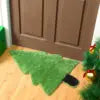 Hot Christmas Shaped Carpet Wear-resistant Coffee Table Mat for Living Room Easy to Maintain Bedroom Bedside Carpet