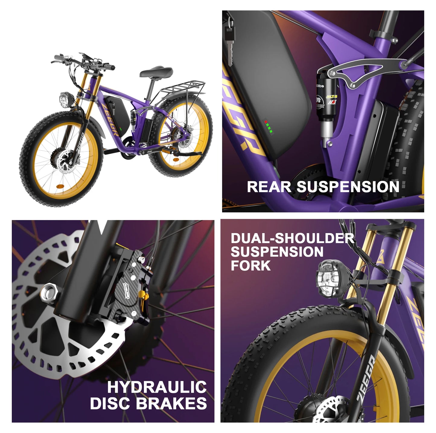 US Warehouse Sale 2000w Mountain Bike Snow Bike Electric Bicycle Ebike 48v 22.4ah Electric Bicycle