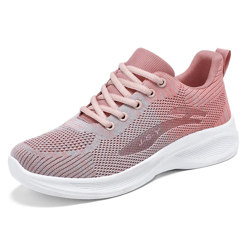2025 New Women's Walking Style Shoes Casual Lightweight Breathable Sneakers for Summer Autumn Non-slip Cushion Sole Wholesale