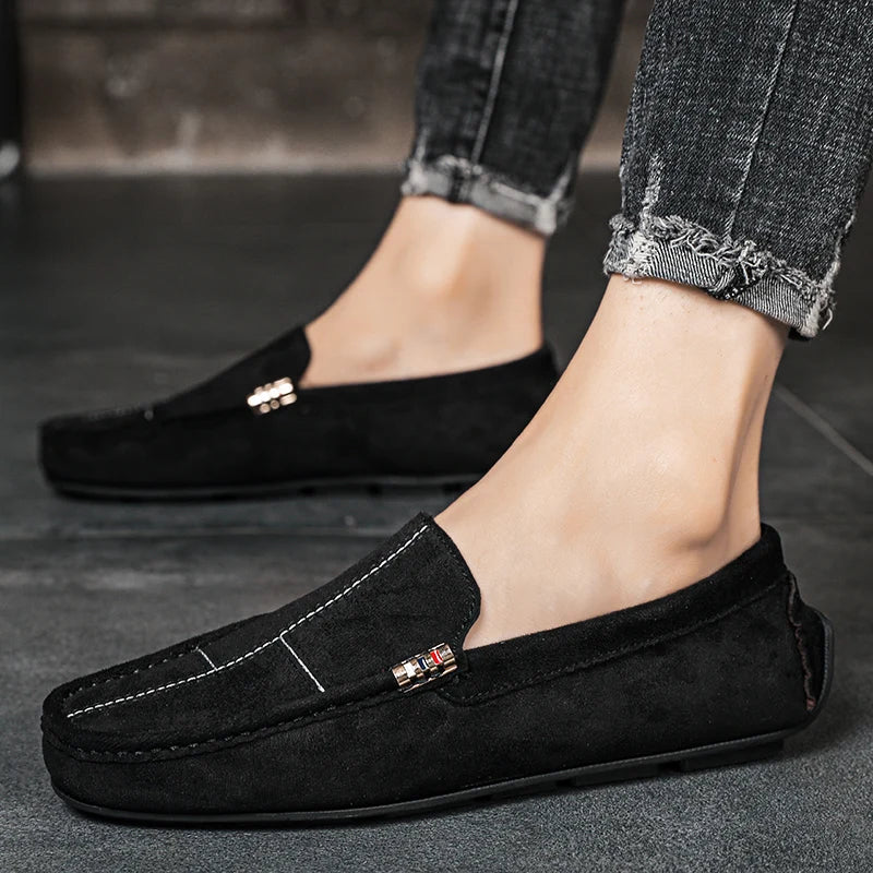 Slip-On Leather Shoes Men