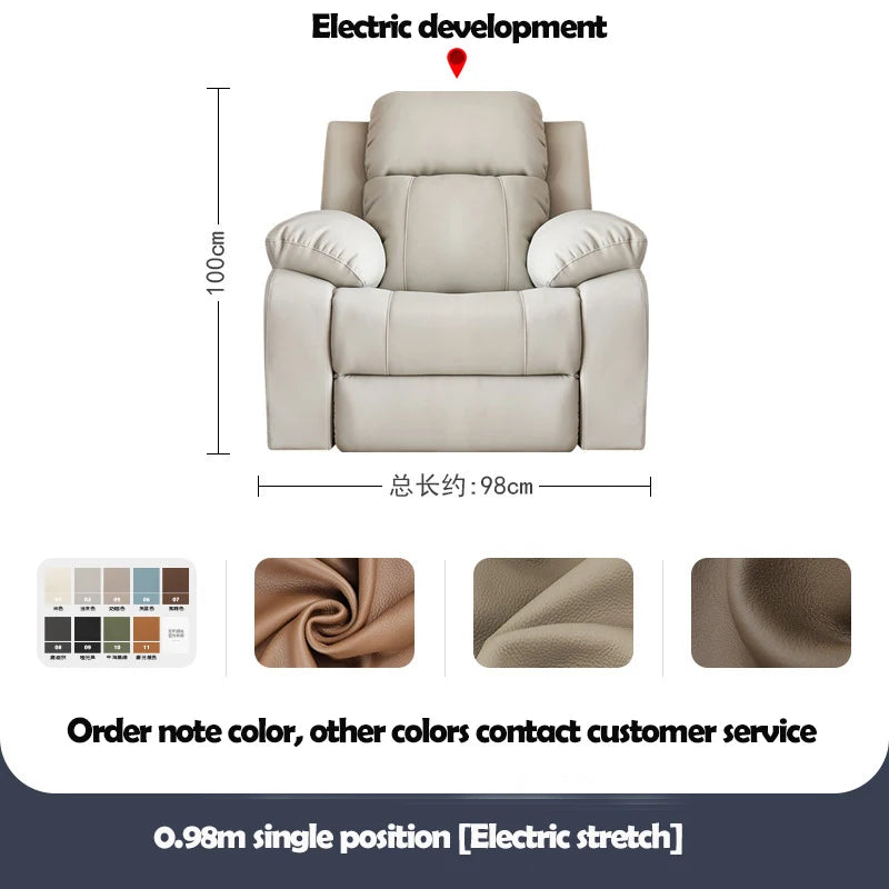 Multi-functional First-class Space Electric Cinema Living Room Video Room Small Apartment Leather Sofa