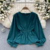 Autumn Full Sleeve Casual Blouses Women Shirts Ladies Party Tops Clothes Women