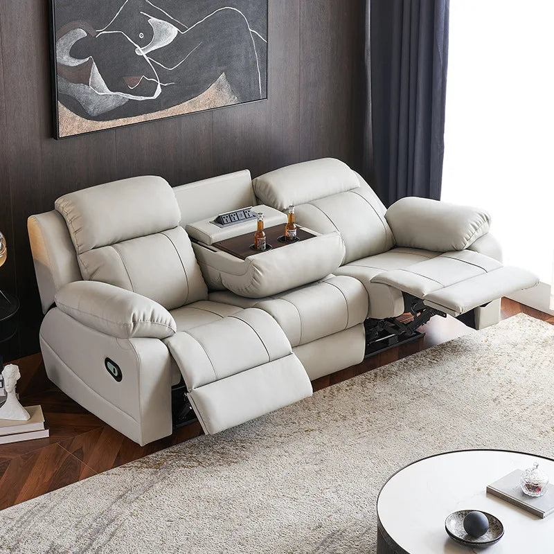 Multi-functional First-class Space Electric Cinema Living Room Video Room Small Apartment Leather Sofa