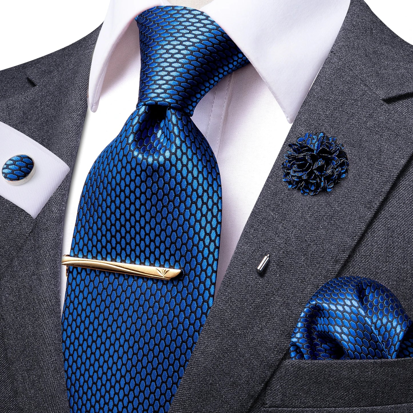 Hi-Tie Yellow Brown Paisley Tie