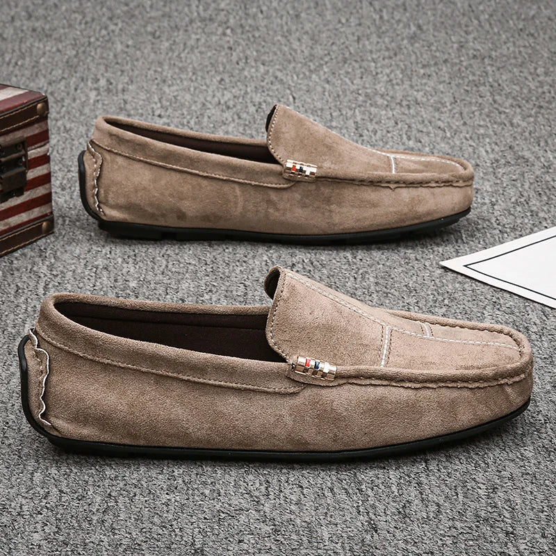 Slip-On Leather Shoes Men