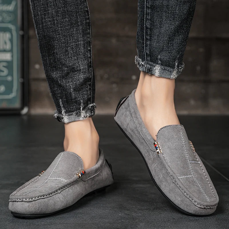 Slip-On Leather Shoes Men