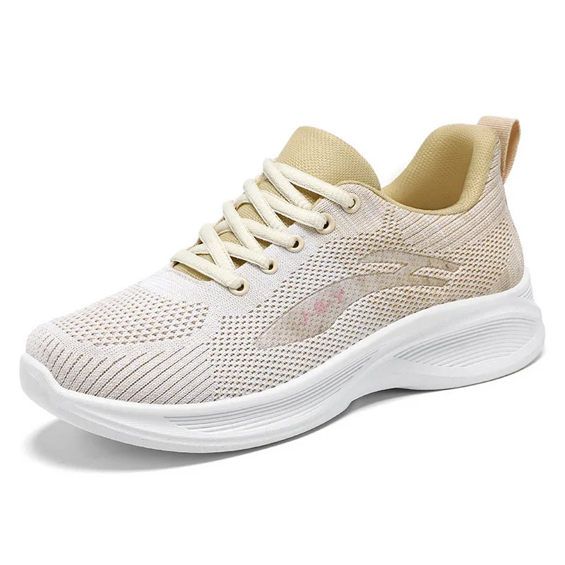 2025 New Women's Walking Style Shoes Casual Lightweight Breathable Sneakers for Summer Autumn Non-slip Cushion Sole Wholesale