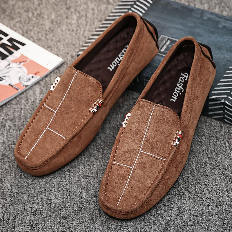 Slip-On Leather Shoes Men