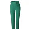 P01a Spring and Summer High Waist Womens Casual Trousers Slim Suit Casual Pants Ladies Office Suit Pants