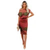 Drop Shipping Polynesian Elei Tribal Luxury Design Custom Fashion Summer Beachwear Casual Bodycon Samoan Dresses