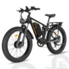 US Warehouse 26" Fat Tire Electric Hybrid MTB Bike Dual Motors Center Controller 48V 22.4AH 2000W Features Rear Shock Absorber