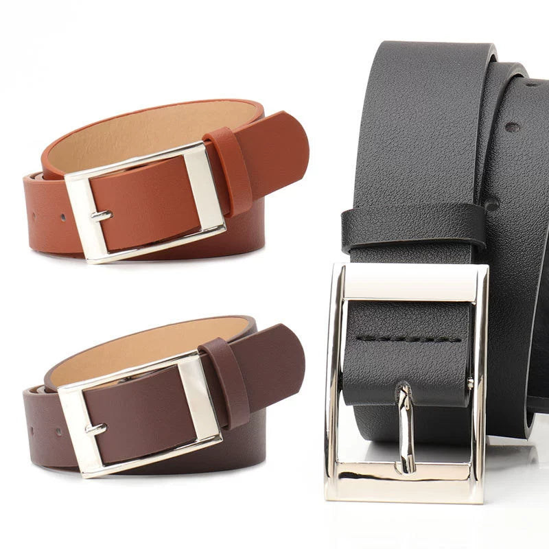 K-style Pin Buckle Women's Belt Casual Style Student with Black Camel Brown All-Matching Jeans Men and Women Universal Belt