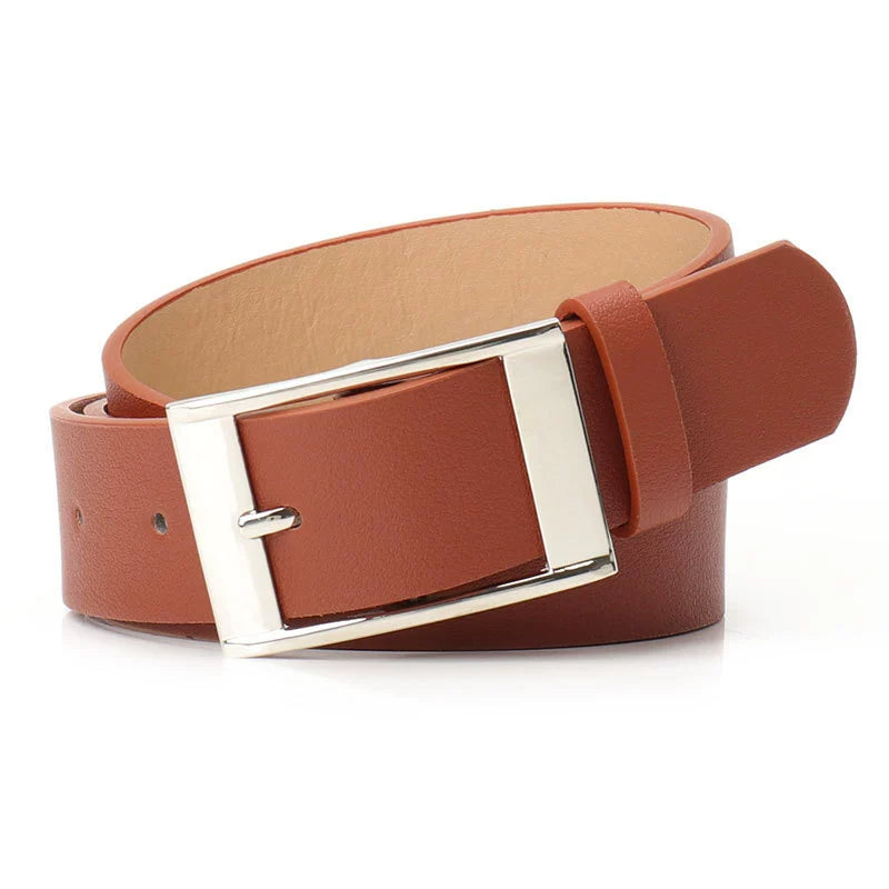 K-style Pin Buckle Women's Belt Casual Style Student with Black Camel Brown All-Matching Jeans Men and Women Universal Belt