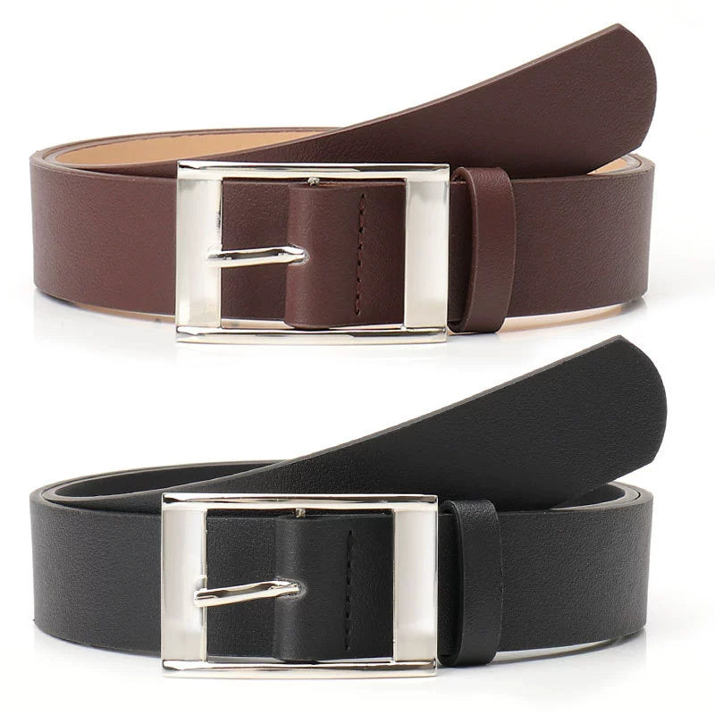 K-style Pin Buckle Women's Belt Casual Style Student with Black Camel Brown All-Matching Jeans Men and Women Universal Belt