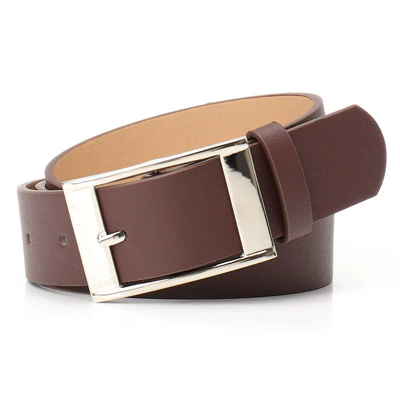 K-style Pin Buckle Women's Belt Casual Style Student with Black Camel Brown All-Matching Jeans Men and Women Universal Belt