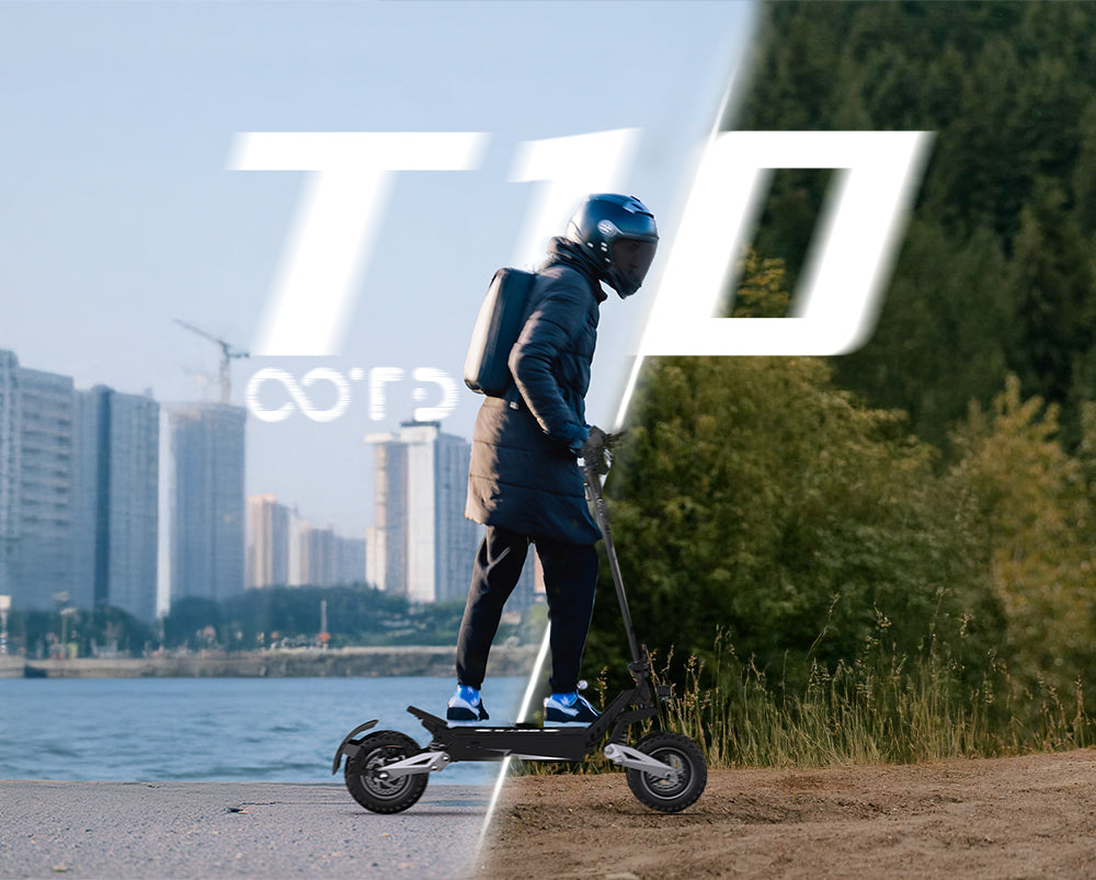 OOTD T10 11" All-Terrain Electric Scooter 500W Motor 48V 13.5Ah Battery