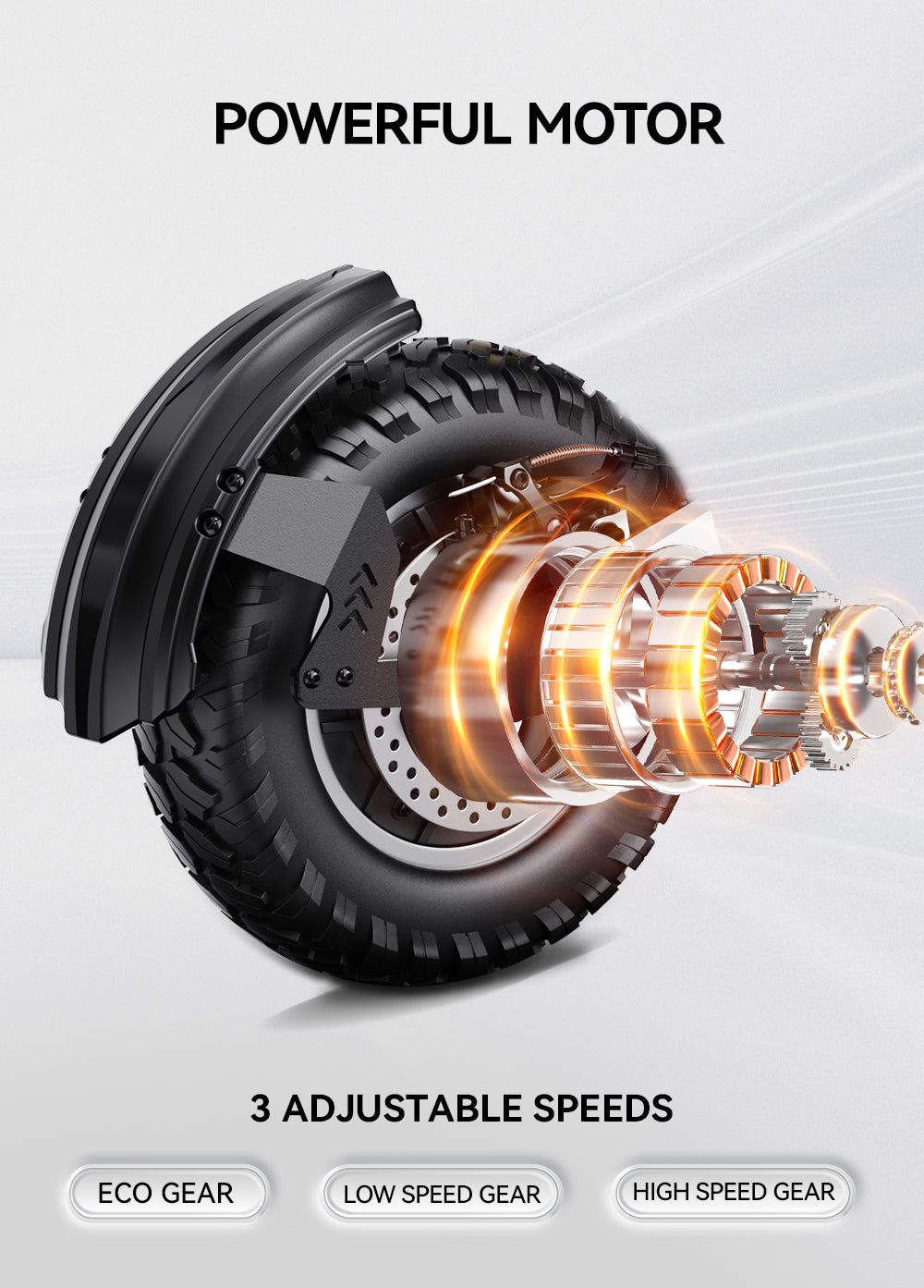 OOTD T10 11" All-Terrain Electric Scooter 500W Motor 48V 13.5Ah Battery
