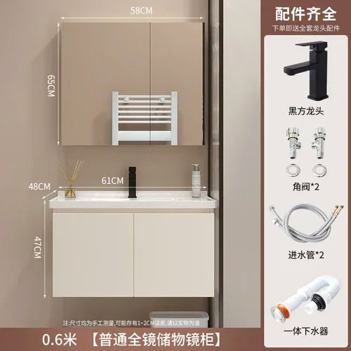 Show Service Bathroom Cabinet Jewelry Mirror Sink Makeup Washbasin Shelves Space Saving Ergonomic Vestidores Backyard Furniture