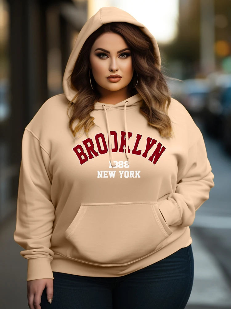Letter Print Hoodie Sweatshirt