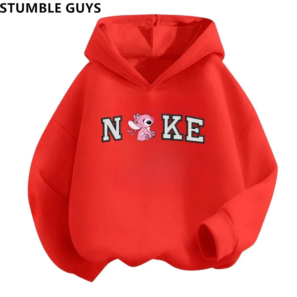 Children's Clothing Stitch Hoodie Set Boys Girls Casual Long-sleeved Sweatshirts Tops2-13 Years Old Kids Casual Trucksuit