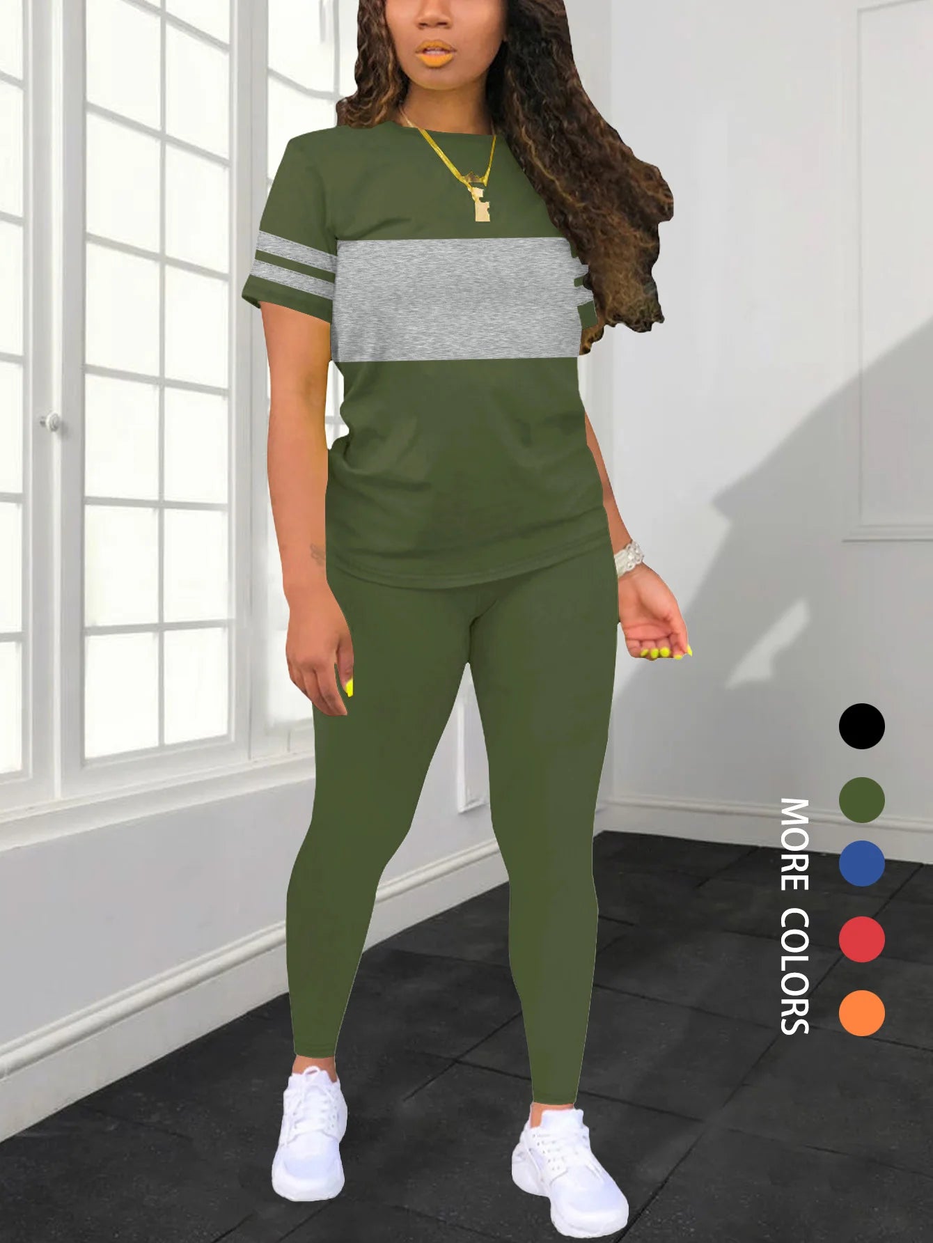 Women's Summer Casual Set Fashionable Comfortable Ensemble Ladies Clothing Outfit