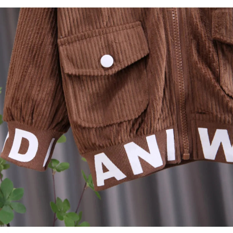Children Fashion Jacket Pants 2Pcs/Sets Toddler