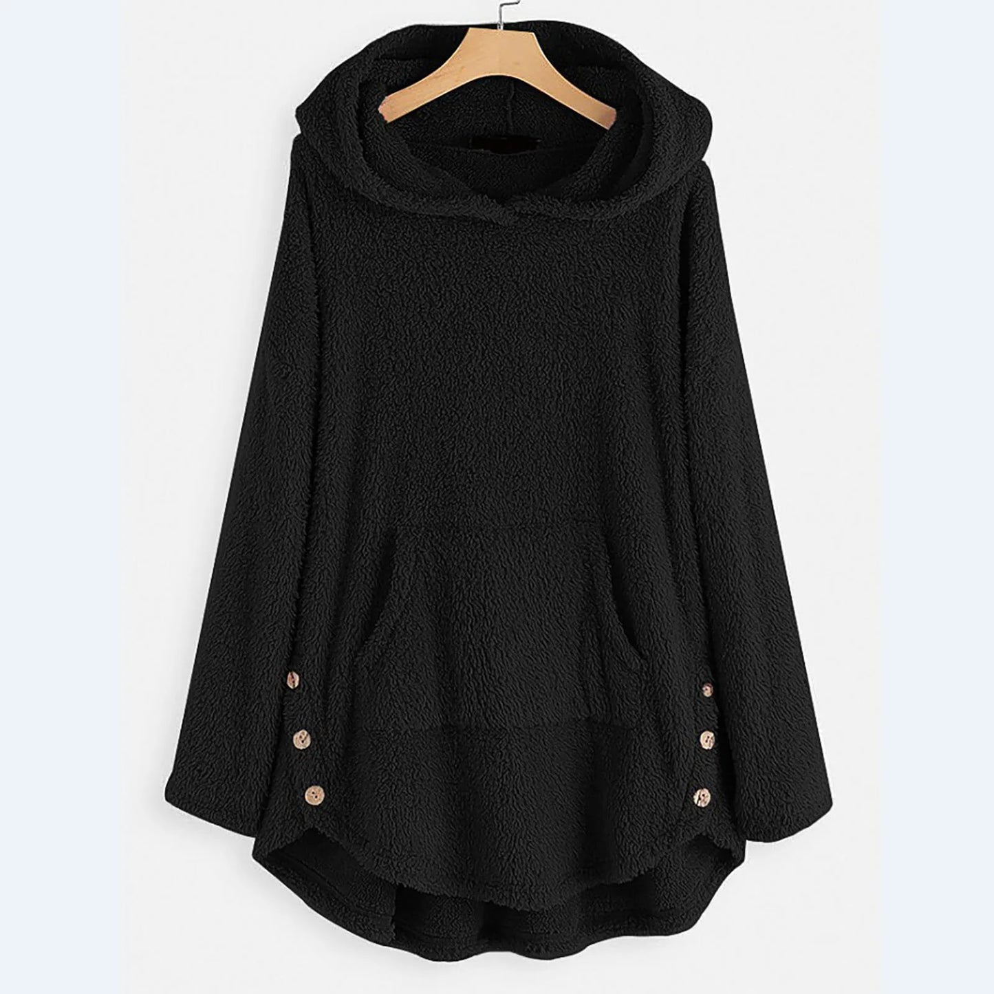 Long Sleeve Hooded Fleece Sweater