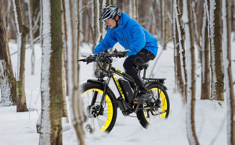 Electric Bike 2000W Dual Motor 48V23AH Lithium Battery E Bike Hydraulic Disc Brake 26 Inch All-terrain Fat Tire Electric Bicycle
