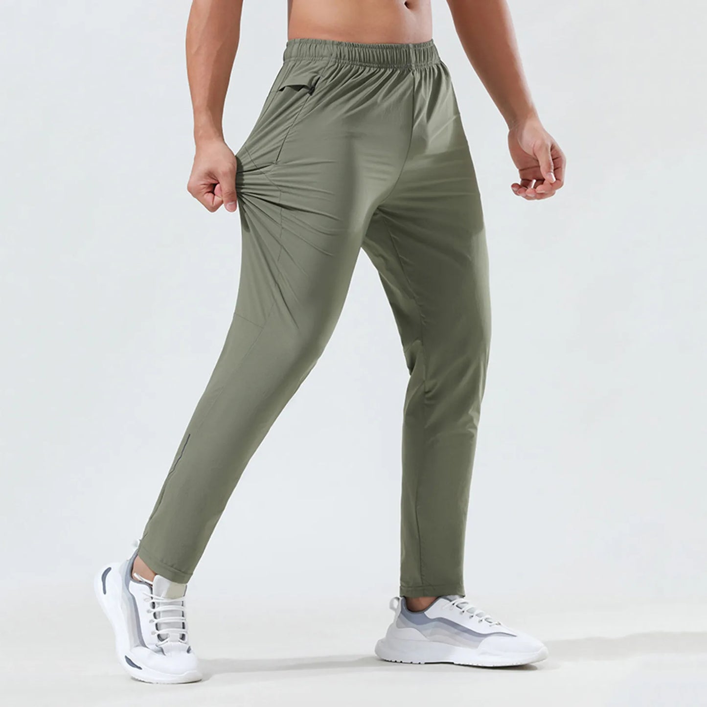 Loose Thin Ice Silk Outdoor Business Casual Pants For Men