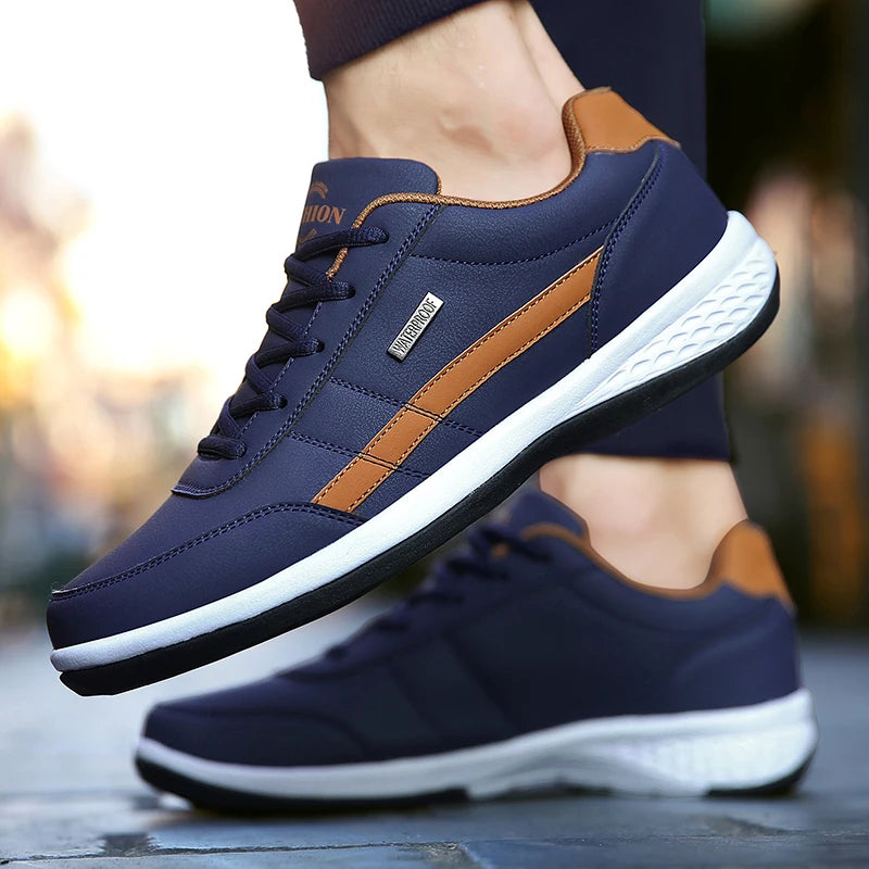 Pu Leather Men Shoes Sneakers