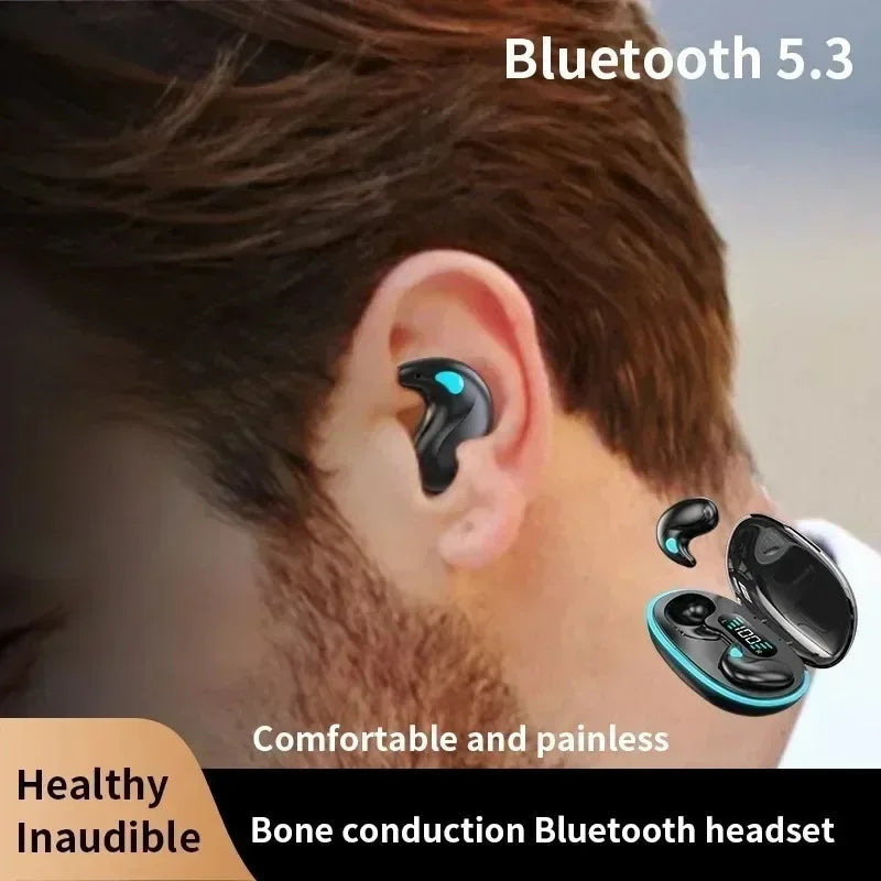 Sleeping Earbuds Wireless Mini Headphones For Work TWS Bluetooth Earphone Stereo Hidden Headsets with Mic HD Call Waterproof X55