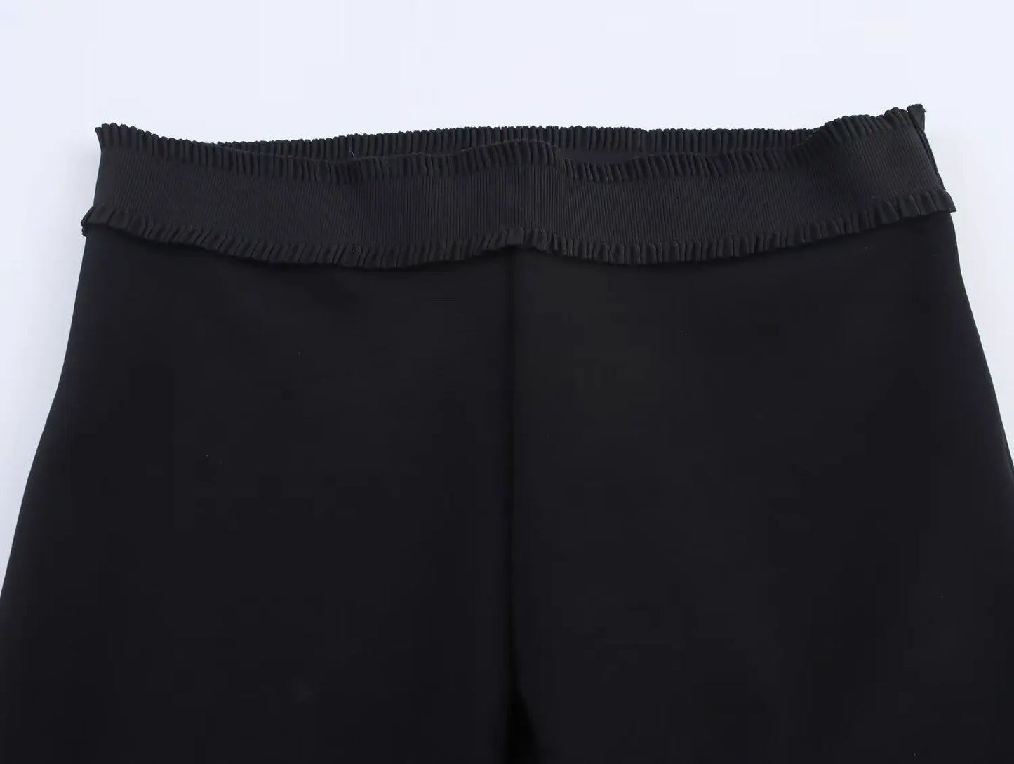 HH Women Suit Black Elasticity Neck Halter Button Design Sleeveless Backless Sexy Top+Elastic Waist Casual Slim Long Pant