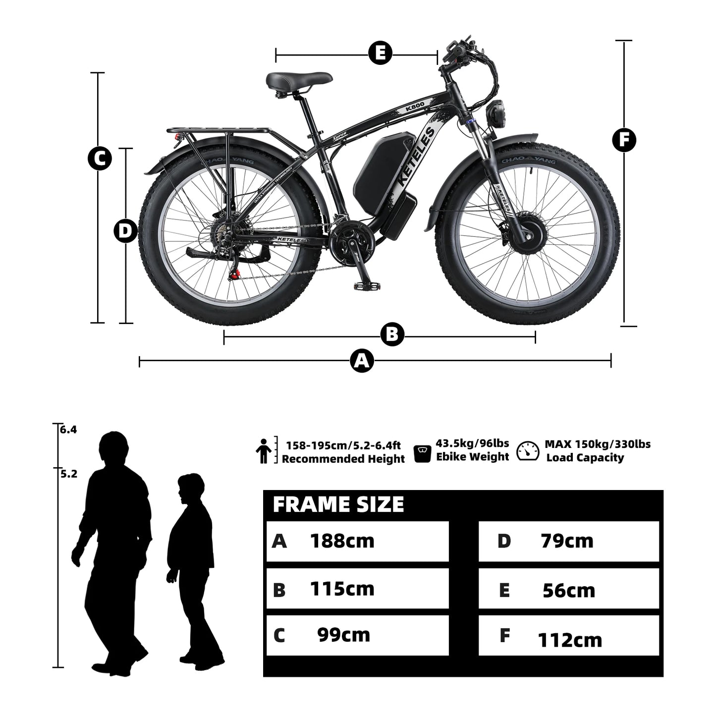 Electric Bike 2000W Dual Motor 48V23AH Lithium Battery E Bike Hydraulic Disc Brake 26 Inch All-terrain Fat Tire Electric Bicycle