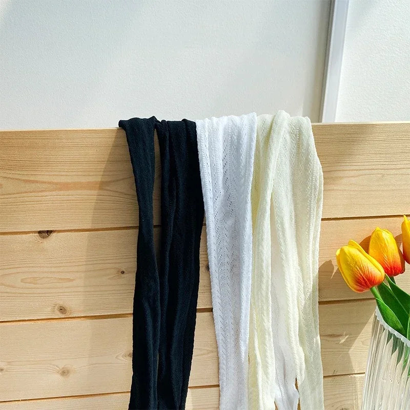 2/1 PCS Thin Breathable Baby Girl Tights Kids Dance Stocking Sock Children School Student Tights Princess Black White Pantyhose