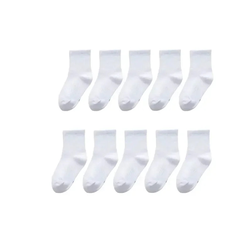 10 Pairs Children Socks Spring&Autumn Cotton Socks Girls Boys Sport Sock 1-9 Year