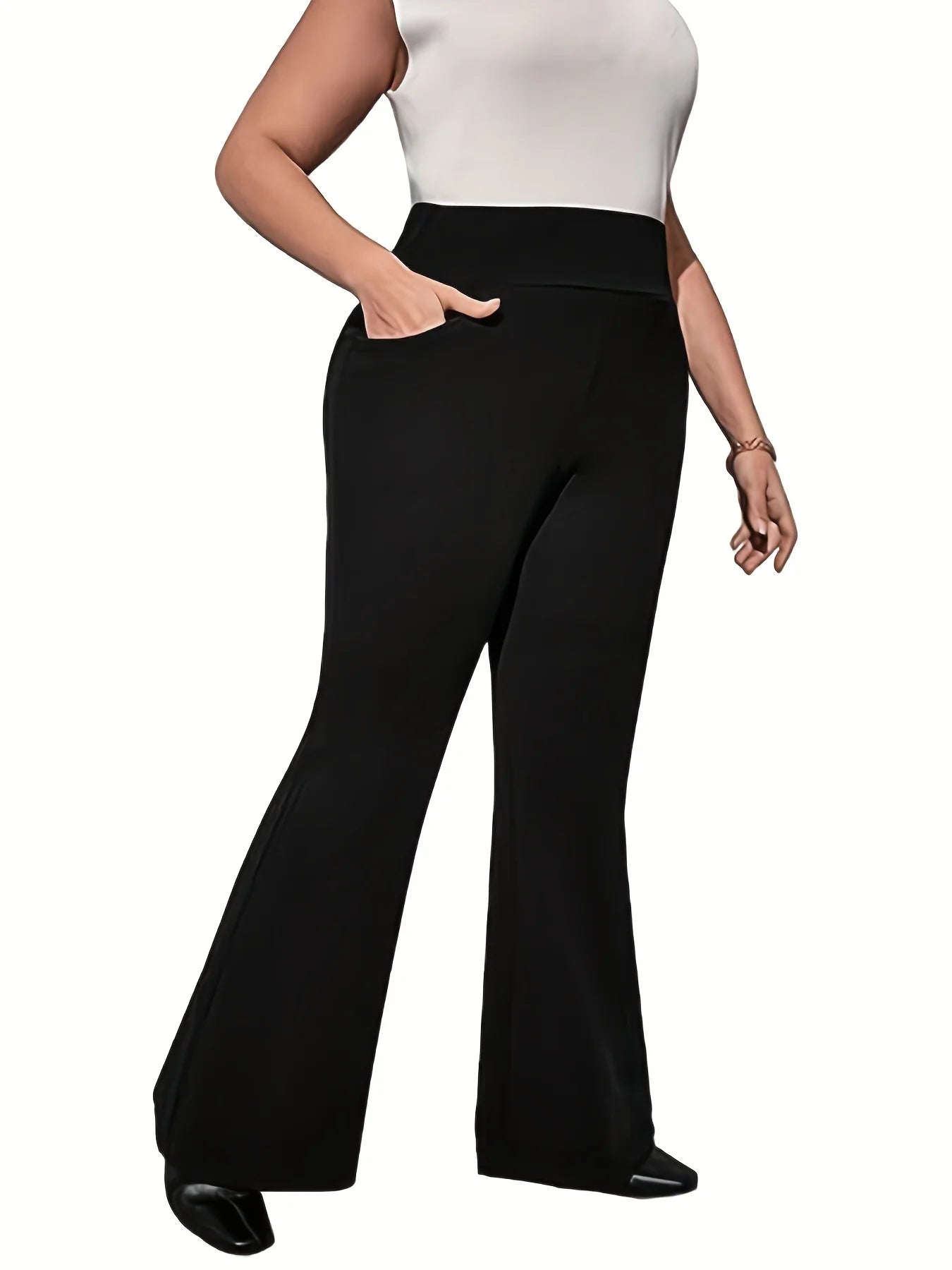 wide-leg pants nine-quarter pants