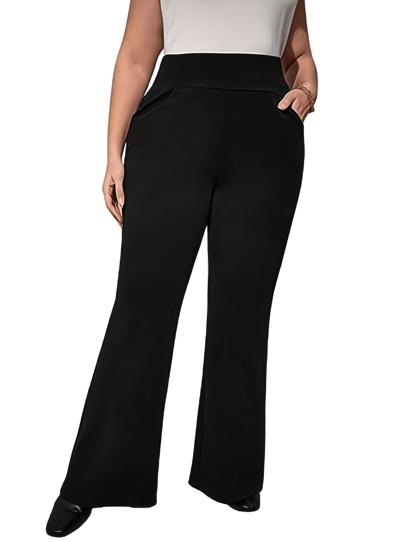 wide-leg pants nine-quarter pants