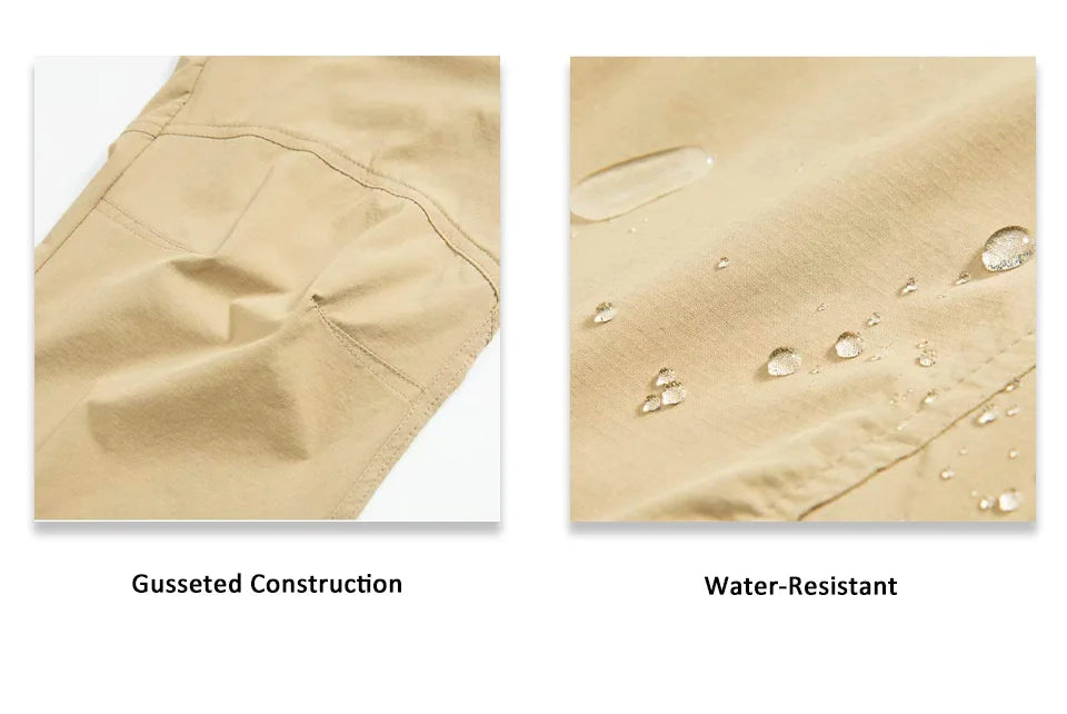 MAGCOMSEN Lightweight Hiking Pant Men Summer Cargo Pants Quick-Dry Nylon Waterproof Outdoor Fishing Casual Trouser