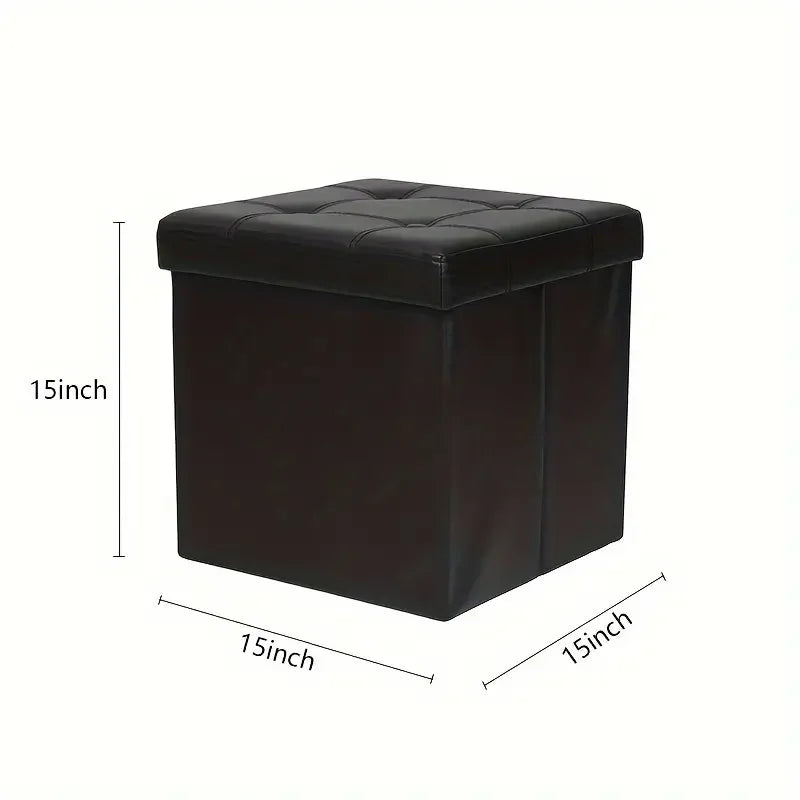 15/30/43 Inch Storage Stool Ottoman,Shoe Bench with Cushioned Seat, Bedside Cabinet & Footrest for Living Room/Bedroom/Office
