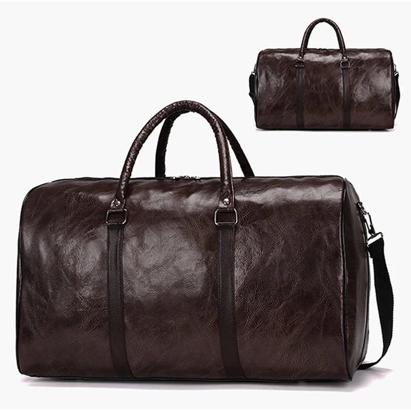 Leather Travel Bag Large Duffle