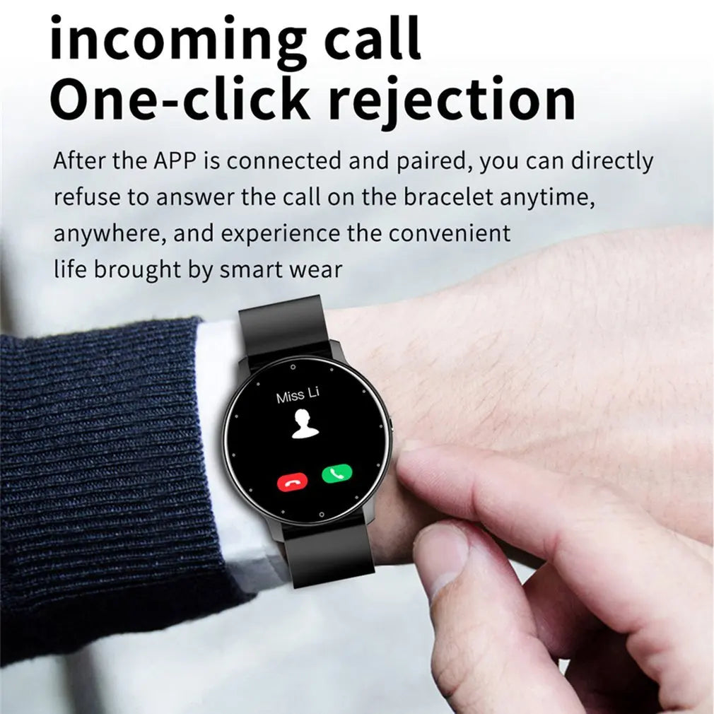 ZL02 Men Smart Watch Full Touch Screen Sport Fitness Tracker IP68 Waterproof Bluetooth Call Smartwatch for Xiaomi Men Women 2025