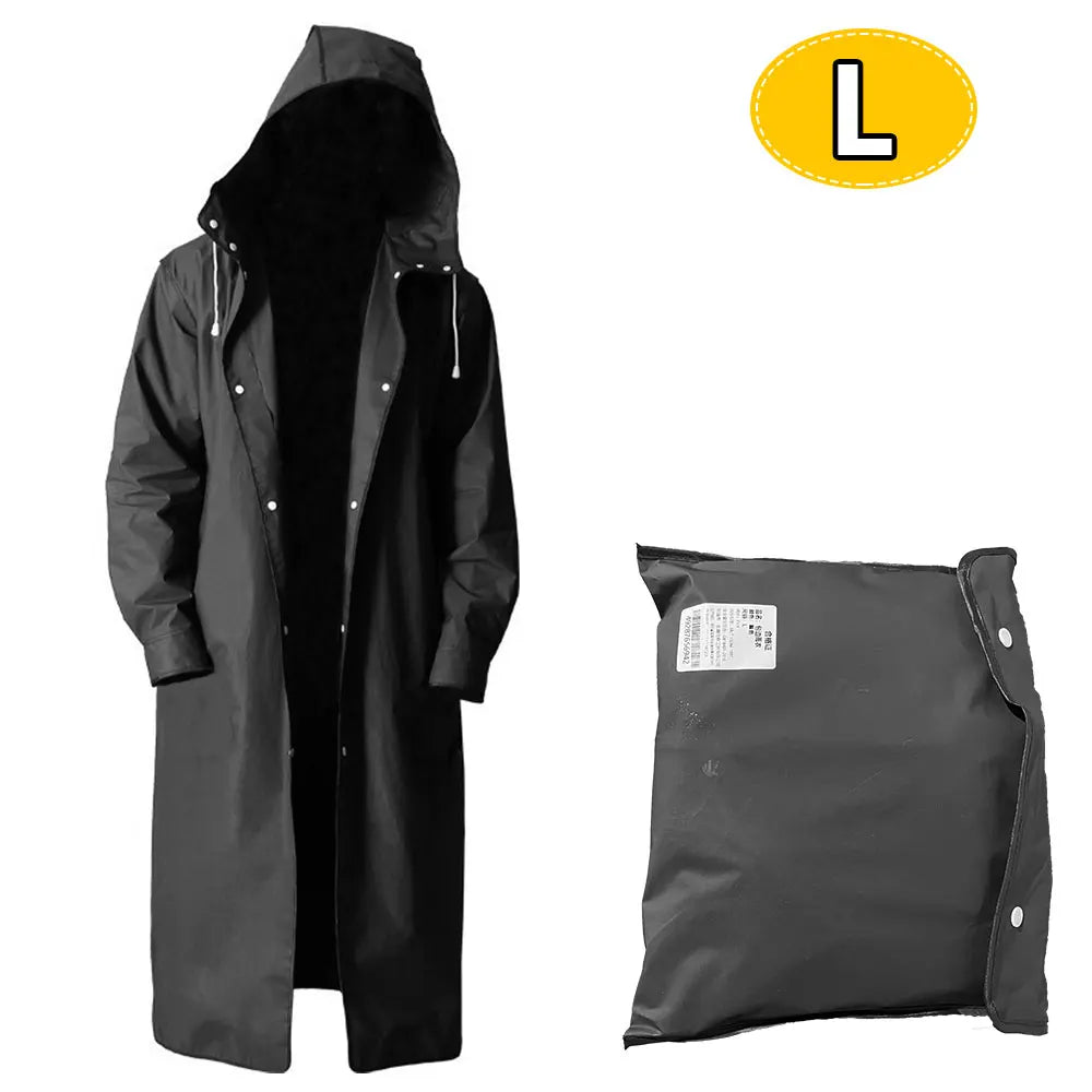 Raincoats for Adults Reusable, EVA Rain Ponchos Lightweight Rain Coat Waterproof Rain Gear for Men and Women