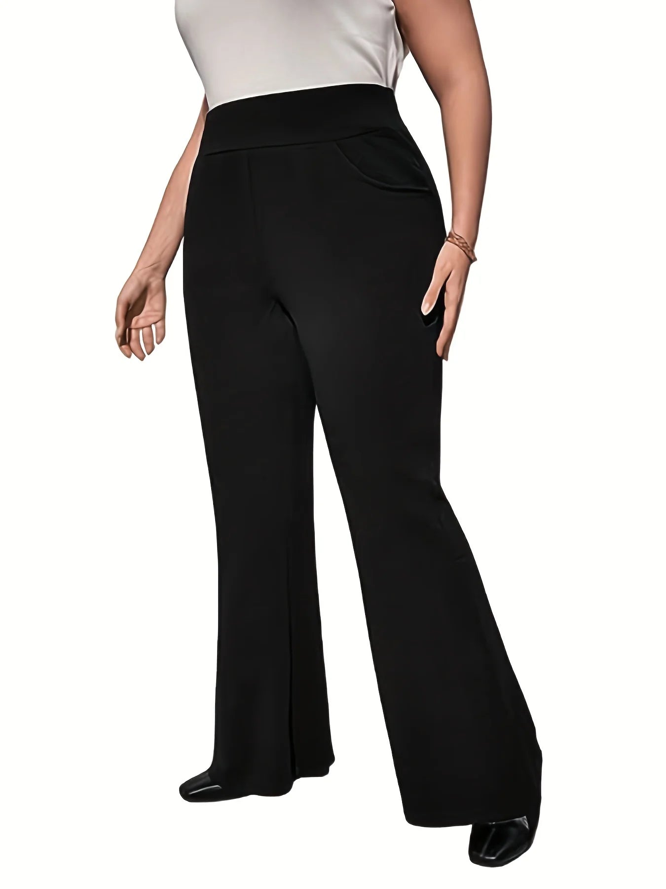 wide-leg pants nine-quarter pants