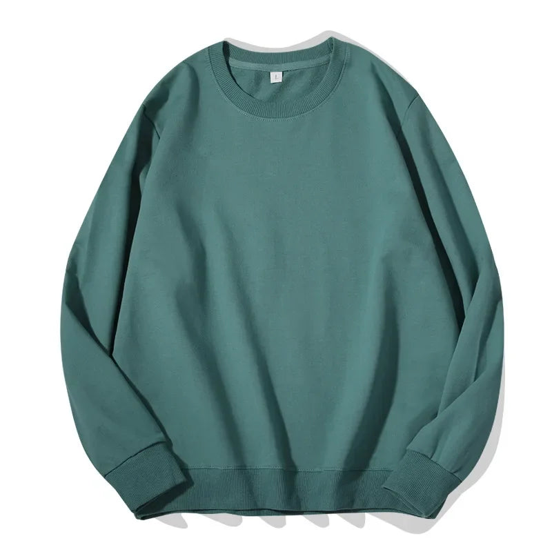Spring Autumn Womens Sweatshirt 2025 O-neck Solid Harajuku Pullovers Multicolor Casual Cotton Woman Sweatshirts Knit Streetwear