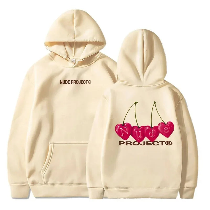 Nude Project Women's Thin Hoodie, Brand Sweatshirts, Y2K Clo
